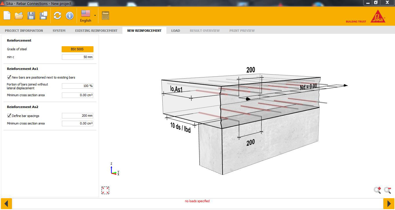 Sika AnchorFix® Calculation Software for chemical anchors