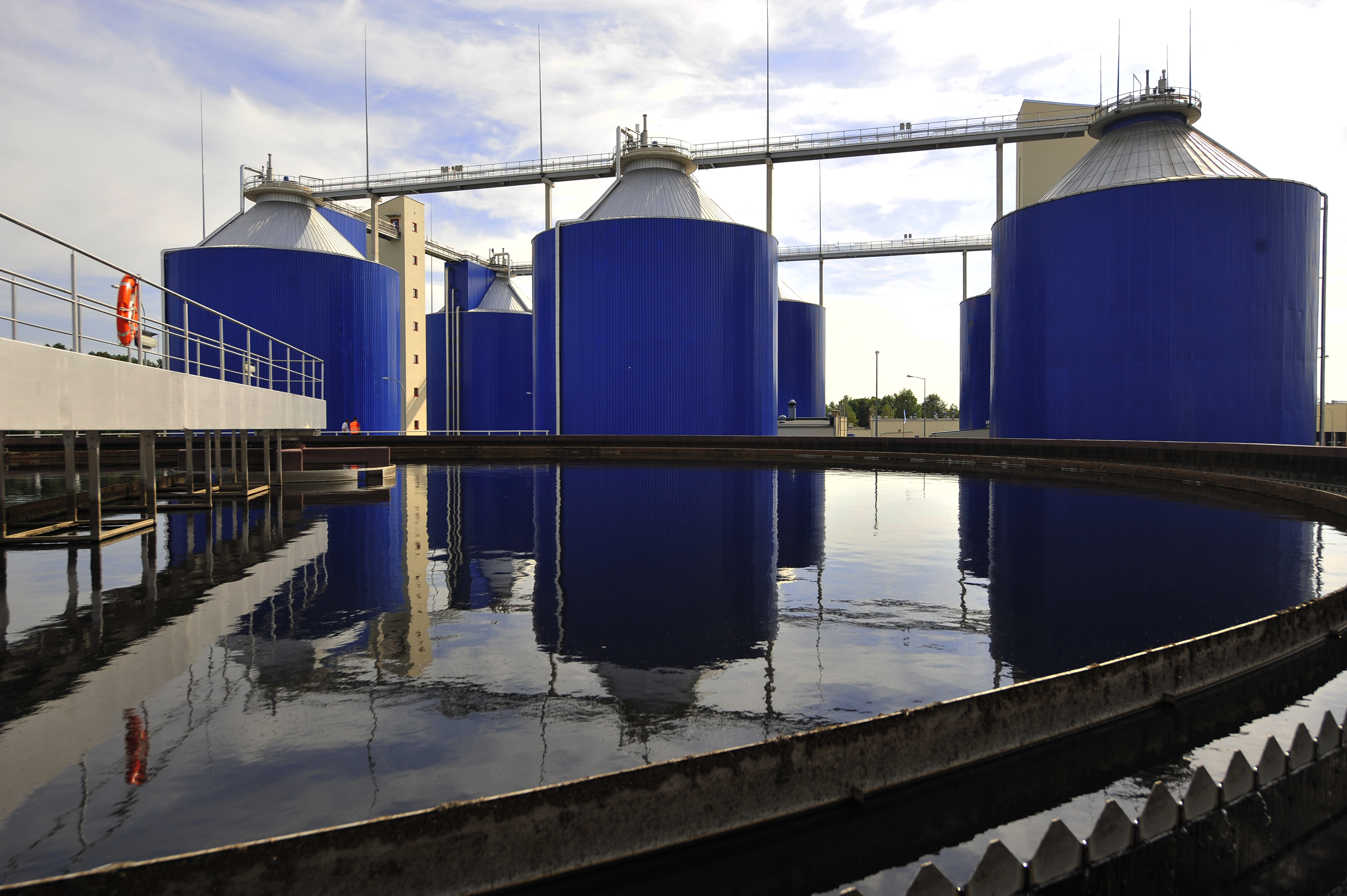 Waste water treatment plant in Wroclaw in Poland