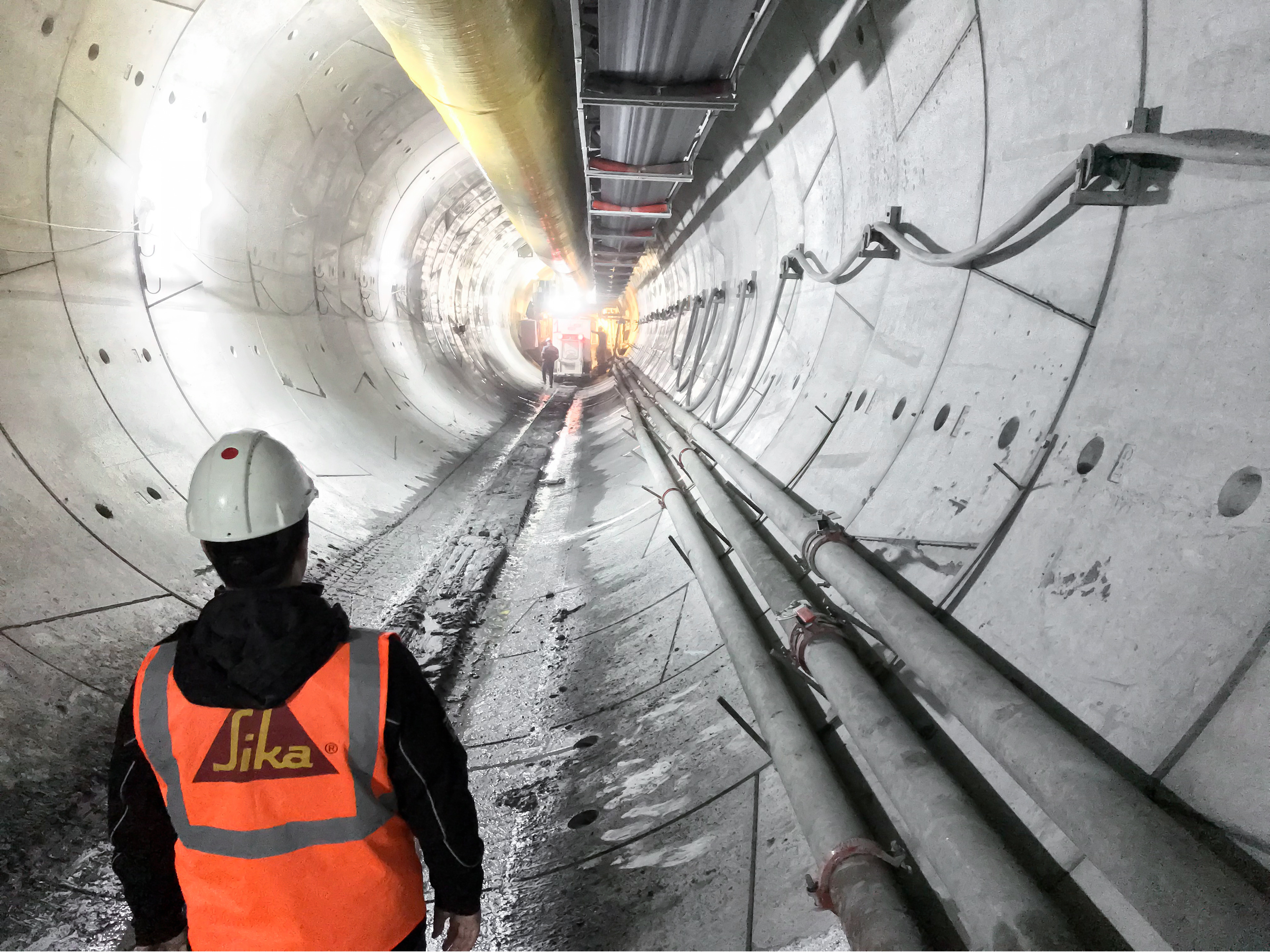 Construction of Metro Dudullu in Istanbul, Turkey