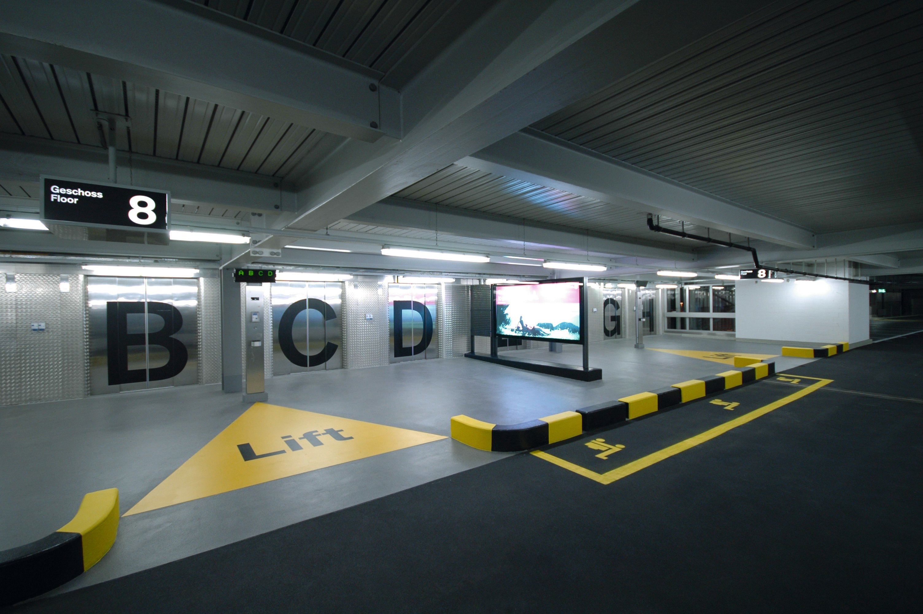 Car park of Zurich Airport