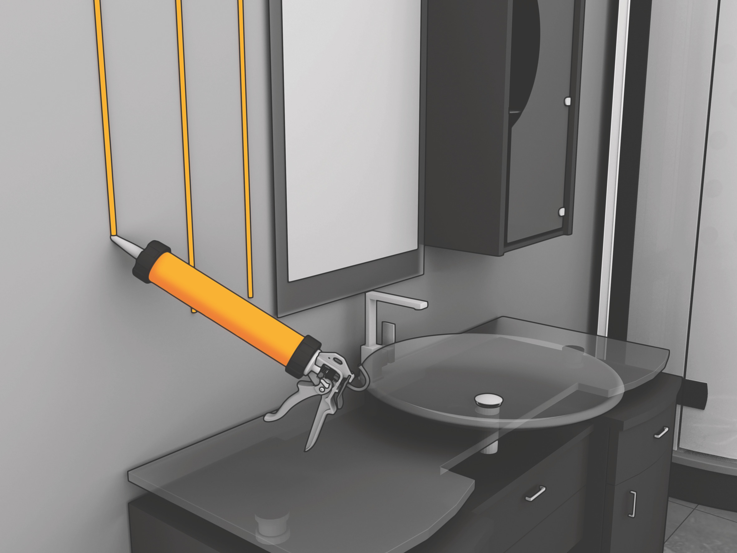 Bonding home appliance with Sikaflex adhesive