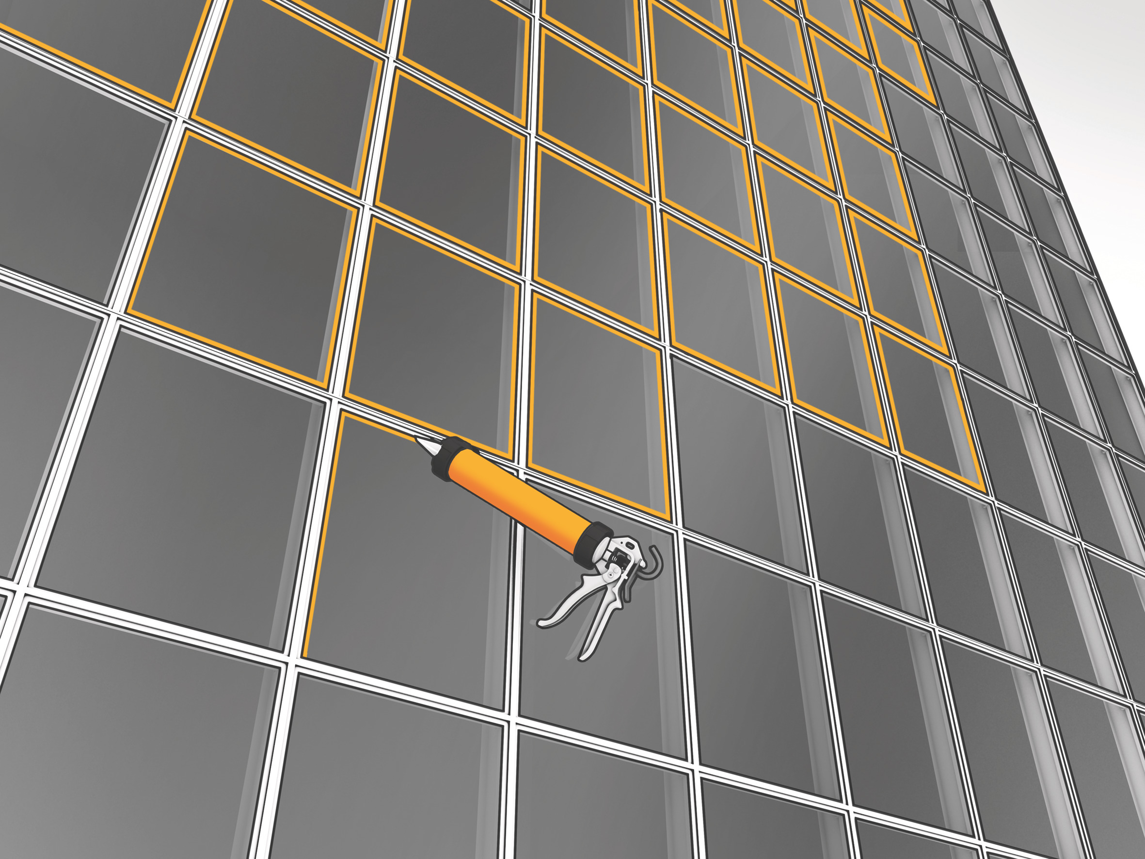 Application of Sika SikaHyflex® sealants to join glass to glass