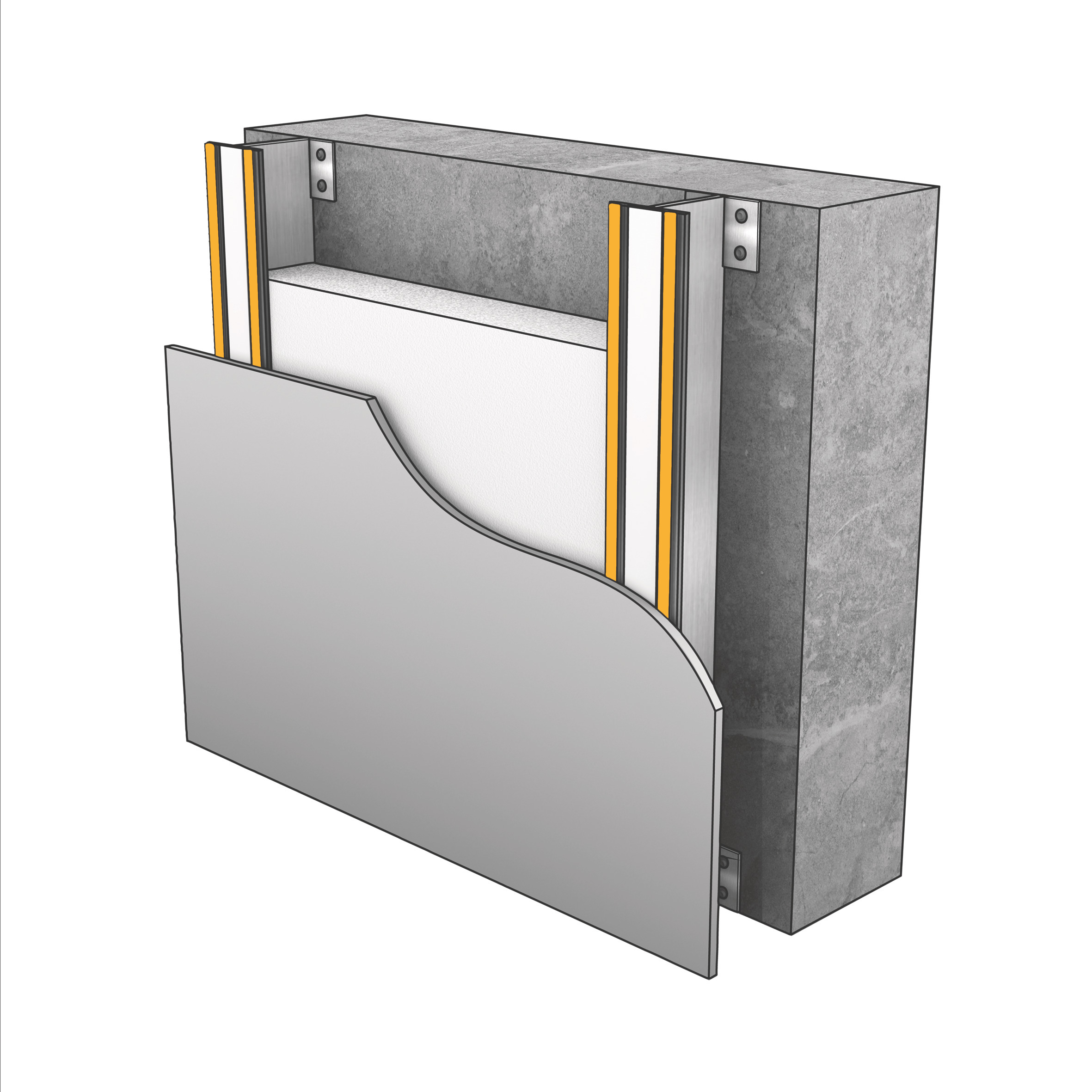 Facade Panel Fixing Illustration